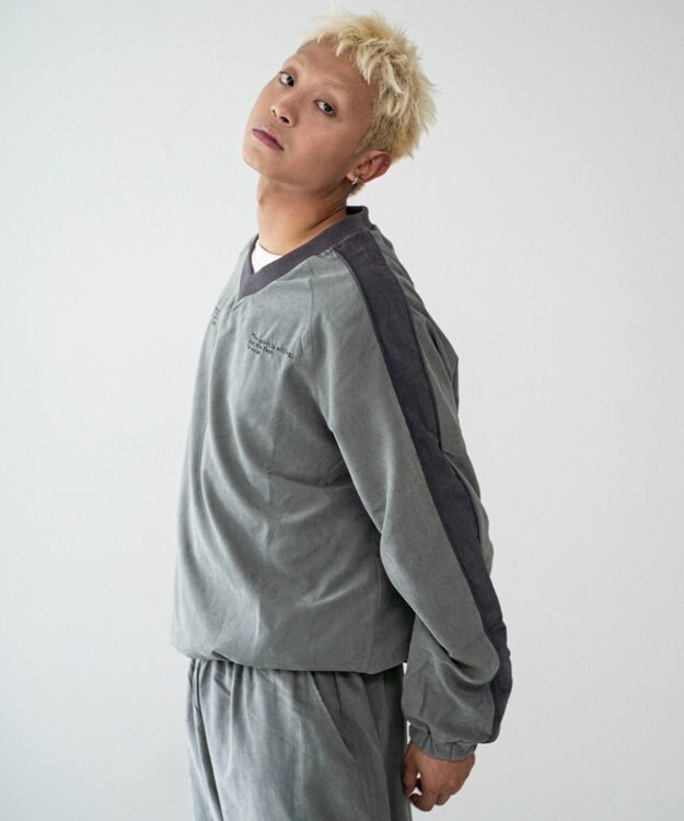 WEGO ミリタリーVネックラインプルオーバー カーキ