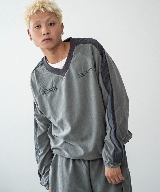 WEGO ミリタリーVネックラインプルオーバー カーキ