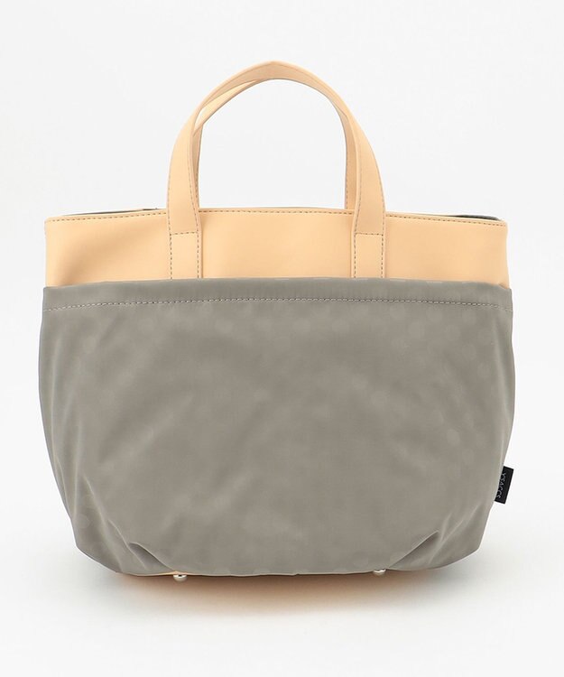 Y'SACCS Polka Dots　タックラウンド2WAYミドルトート グレージュ