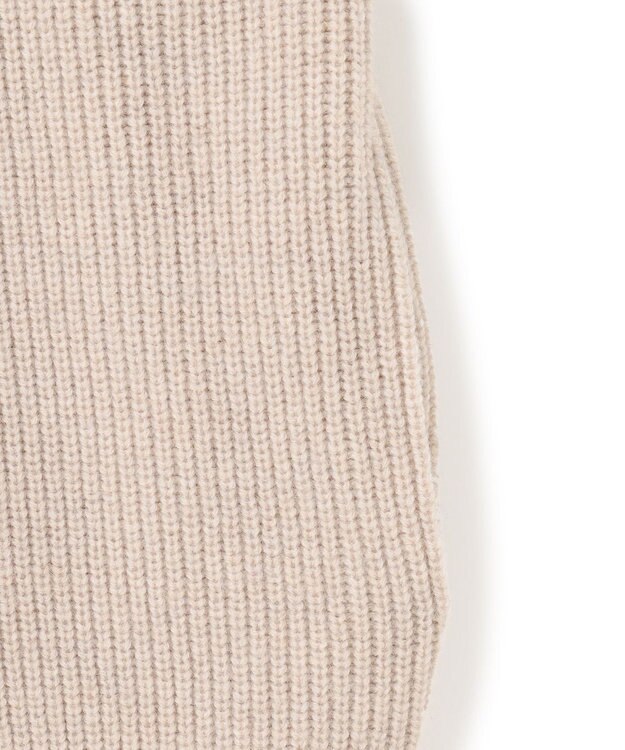 23区 S 【洗える】カシミヤブレンド ジップアップ ニットブルゾン ベージュ系