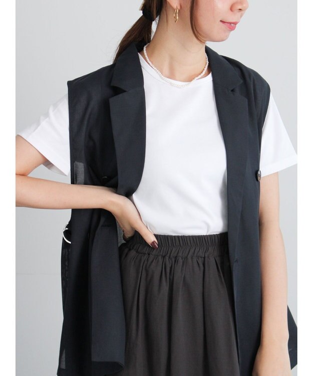 Te chichi クルーネックTシャツ オフホワイト