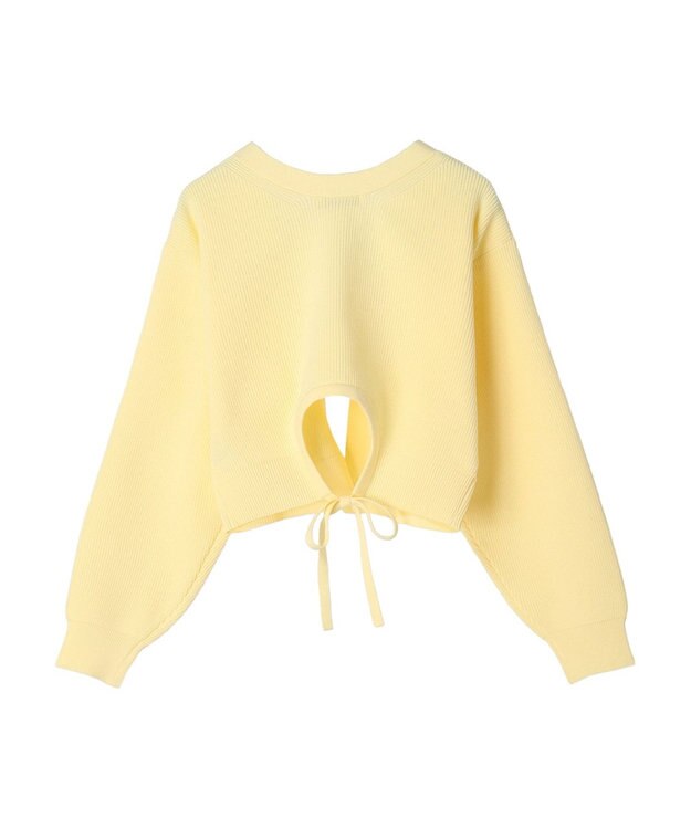 earth music&ecology バックリボンボレロ Light Yellow