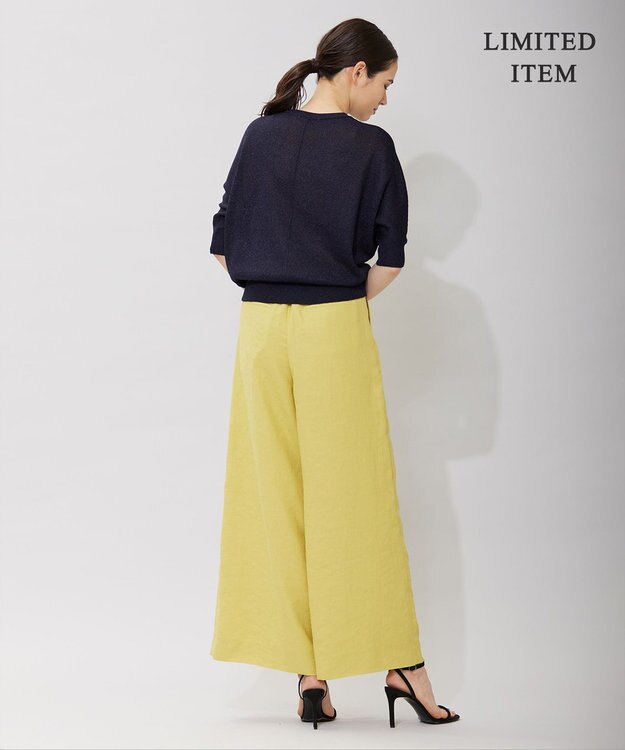 ICB 【WEB限定】 Slub タックパンツ イエロー系