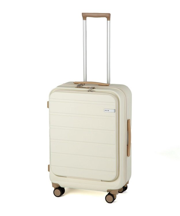 ACE BAGS & LUGGAGE ACE フレットボード フロントオープン スーツケース M 50L 05432 エース アイボリー