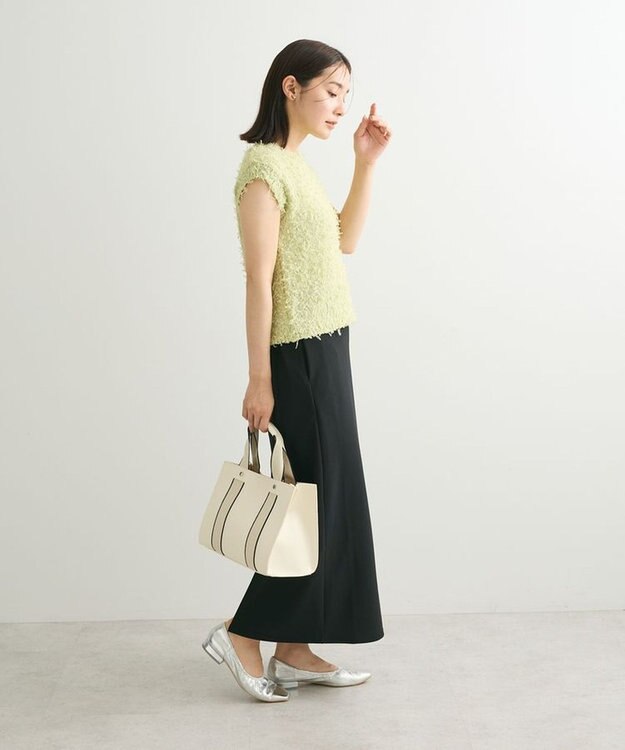 Green Parks ・ｓｗｉｎｇ　ｂｙ　チュールヤーンプルオーバー Light Yellow