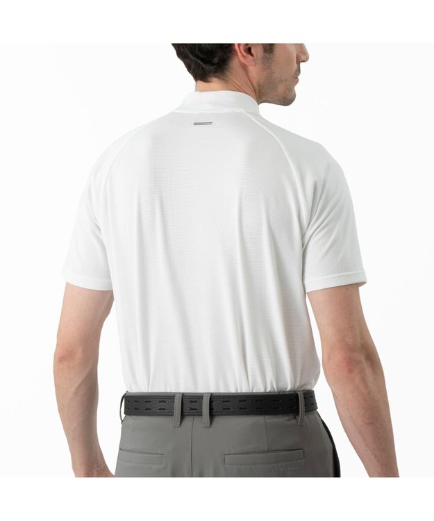 ZERO HALLIBURTON 通気性抜群 コンフォートモックネックTシャツ ZHG-M6S7d 85194 ホワイト