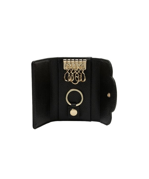 CLATHAS ペルル 三つ折りキーケース ブラック