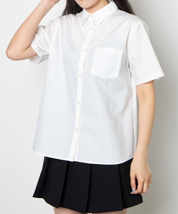 WEGO 【SCHOOLITEM】スクールシャツS／S ホワイト