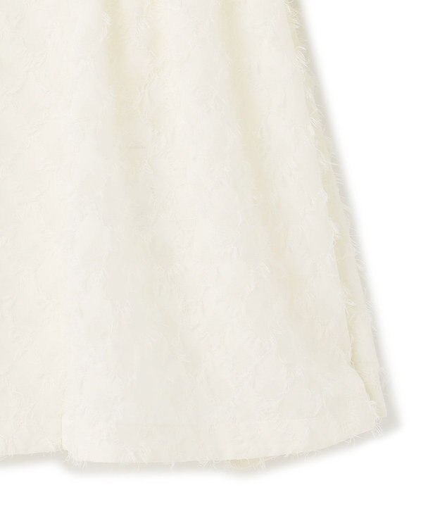 23区 L 【洗える】シアーカットジャカード ブラウス アイボリー系