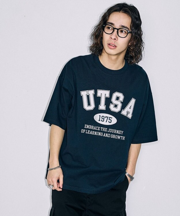 WEGO カレッジロゴBIGT（S） ネイビー