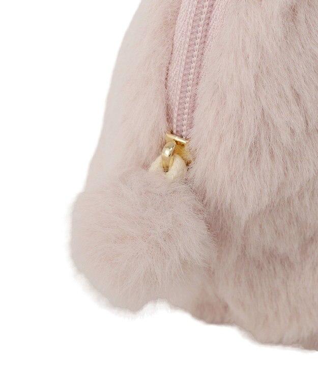 Maison de FLEUR イースターラビットフェイクファーポーチ Light Pink