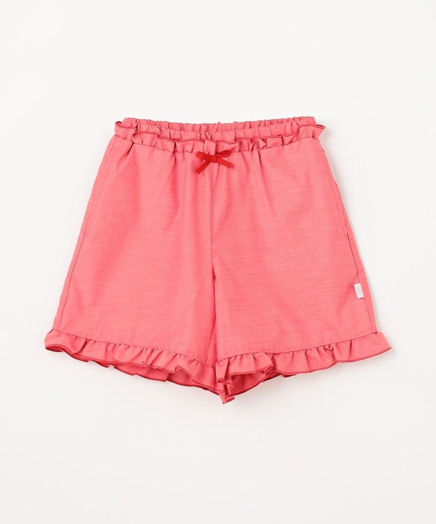 組曲 KIDS 【110-140㎝】 フリルヘムショートパンツ レッド