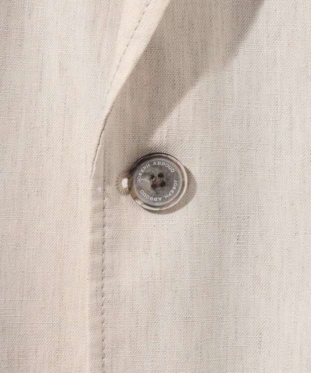 JOSEPH ABBOUD 【キングサイズ・清涼/ストレッチ】ストレッチリネンシャンブレー ジャケット アイボリー系