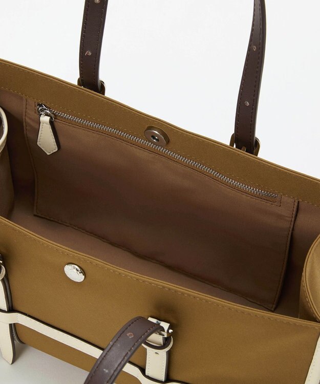 TOPKAPI 【Breath TOPKAPI】FRAME フレーム レザーベルト ワイド ミニ トートバッグ キャメル