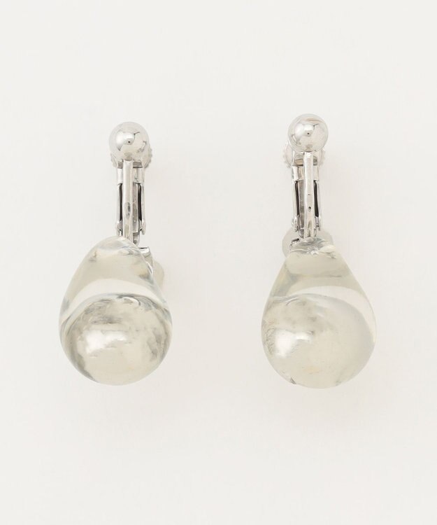 ICB 【2WAY】クリアメタルピアス シルバー系