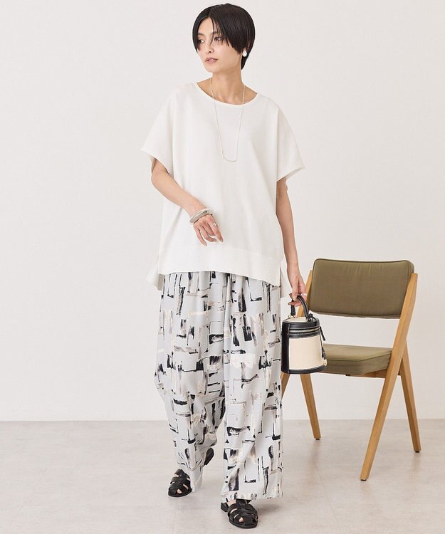 AMERICAN HOLIC ウォッシャブル デイリーニットプルオーバー Off White