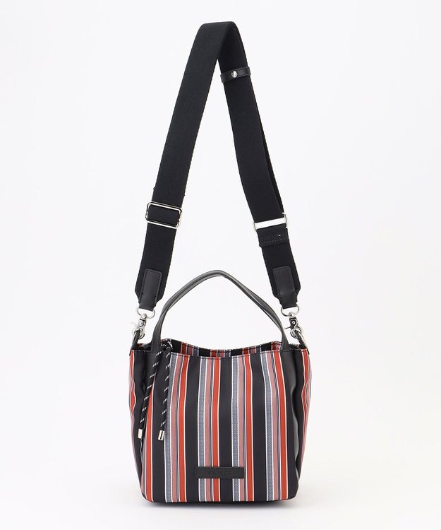 Y'SACCS マルチストライプ すっきりトート Sサイズ レッド