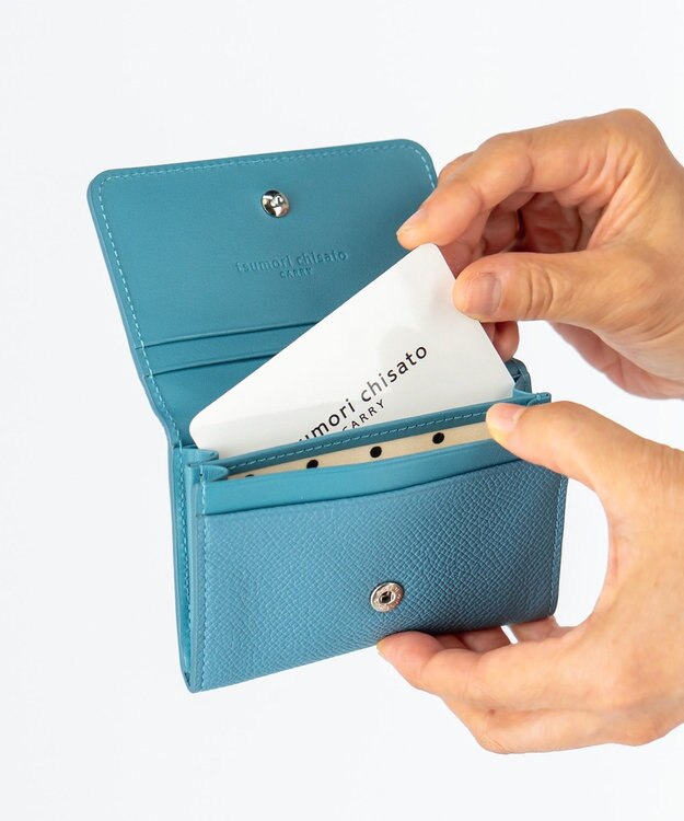 tsumori chisato CARRY ラックスtcネーム 名刺入れ ブルー