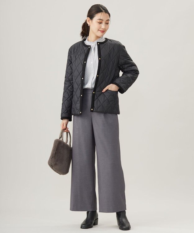 J.PRESS LADIES 【WEB限定カラーあり・洗える】コンパクトタフタキルティング ブルゾン 【WEB限定】ブラック系