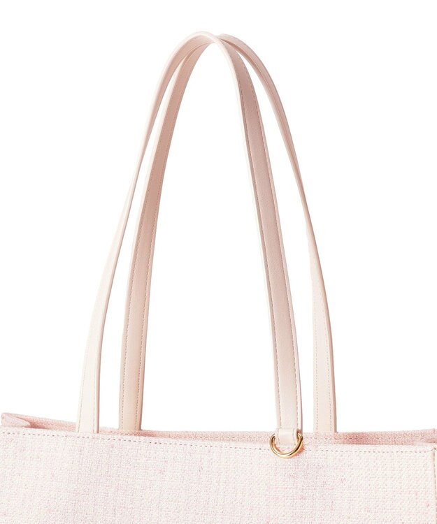 Maison de FLEUR ツイードキャリーオントートバッグ Pink