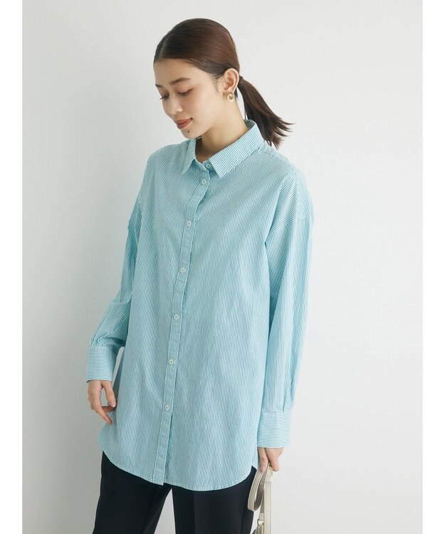 Green Parks アソートストライプシャツ Green