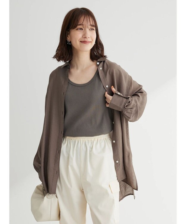 Green Parks カラーテレコタンク２ Brown