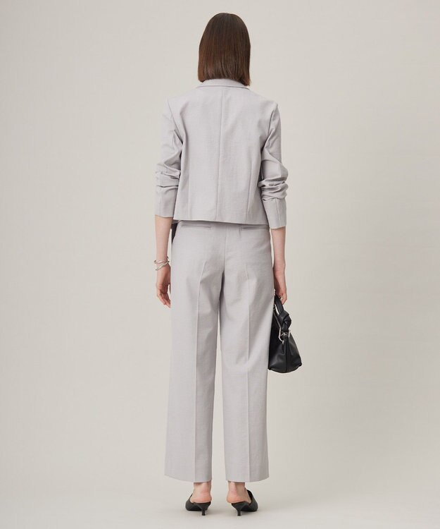 ICB 【接触冷感・UVケア・撥水・洗える】LooseWeave クロップドジャケット トープ系