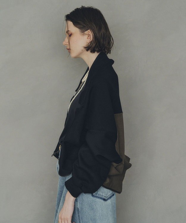 YECCA VECCA 【上下着用可能】2wayインバーテッドライトブルゾン Khaki