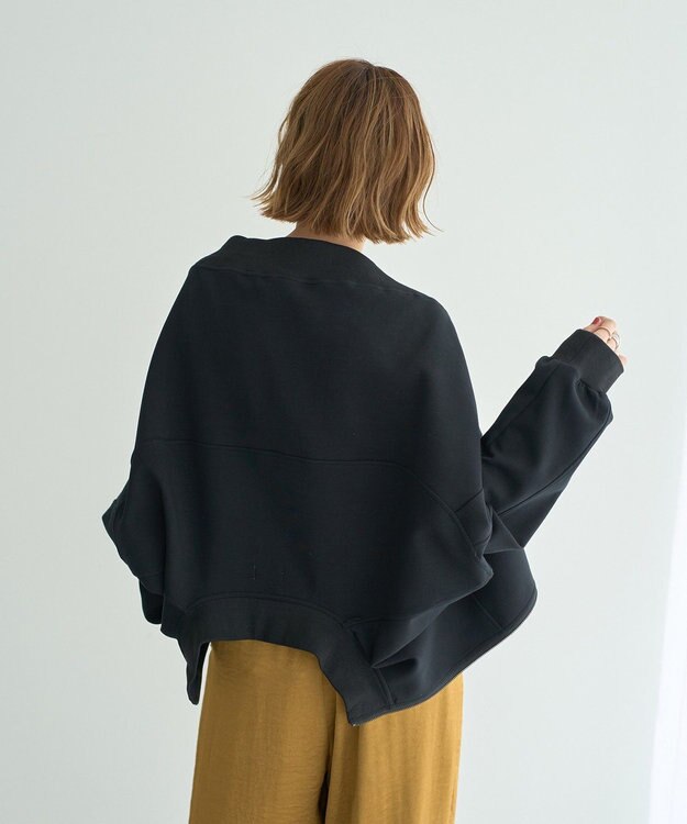 YECCA VECCA 【上下着用可能】2wayインバーテッドライトブルゾン Black