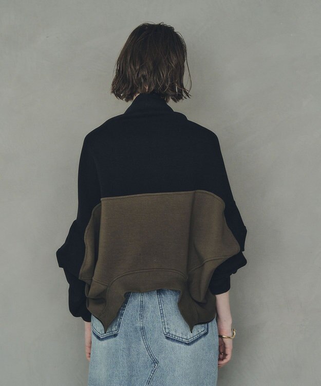 YECCA VECCA 【上下着用可能】2wayインバーテッドライトブルゾン Khaki