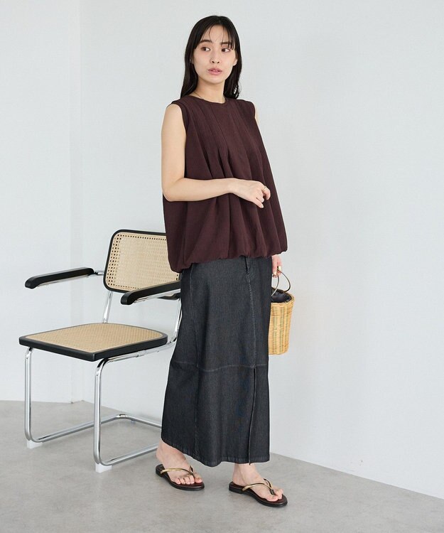 CRAFT STANDARD BOUTIQUE タックバルーンプルオーバー Dark Brown