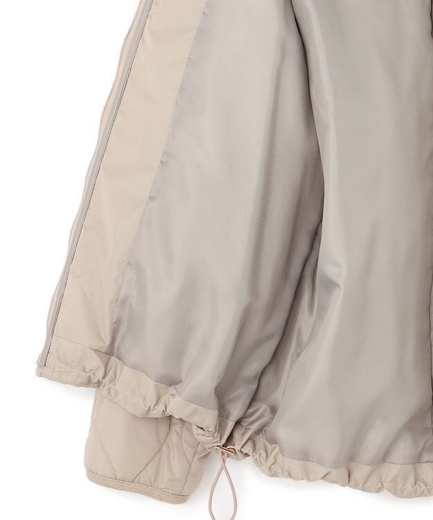 23区 L 【洗える/撥水加工】中綿 パディング アウター ベージュ系