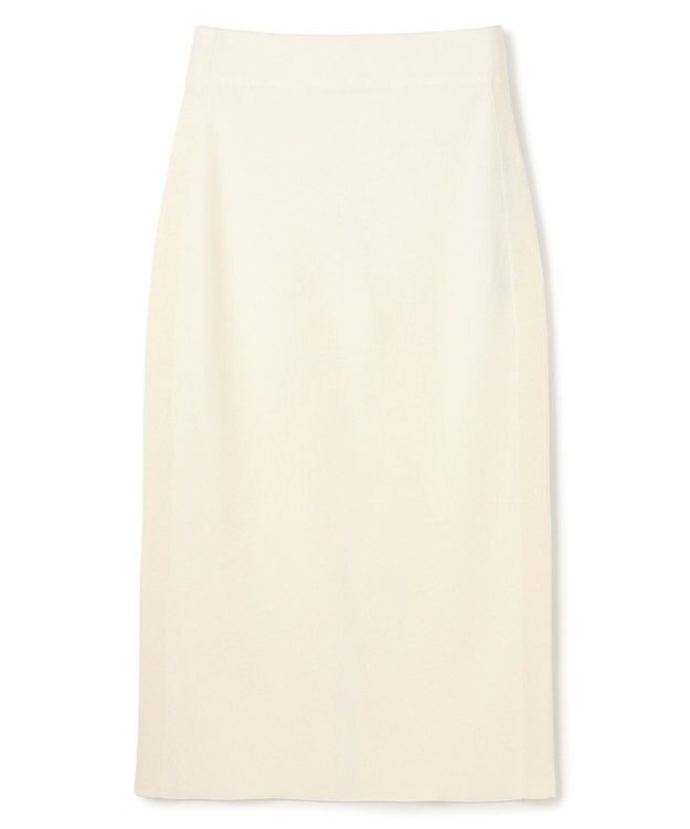 BEIGE， NADIA / 異素材ライン ストレッチニットスカート Ecru