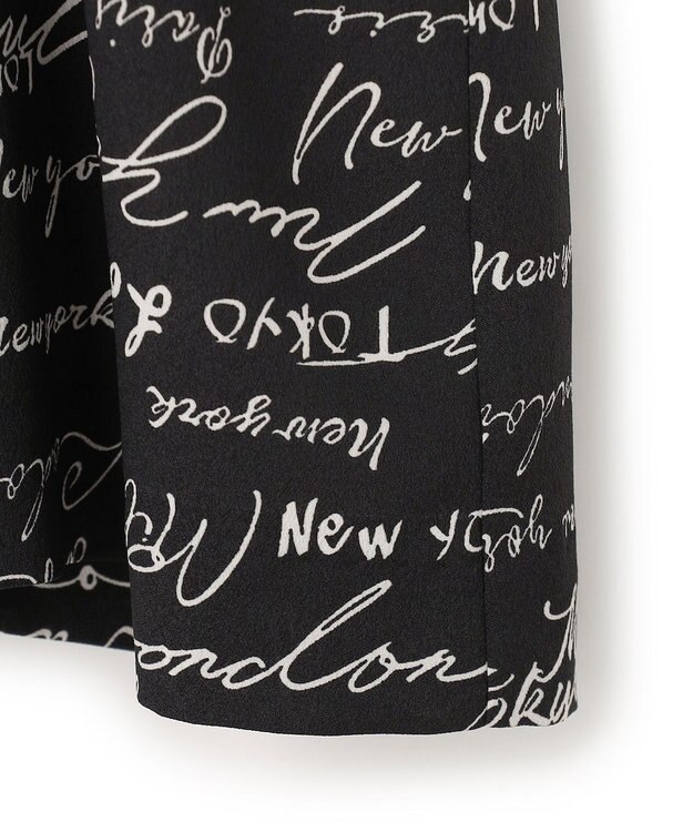 ICB 【30th ANNIVERSARY】5cityプリント コンビカットソー オフホワイト×ブラック