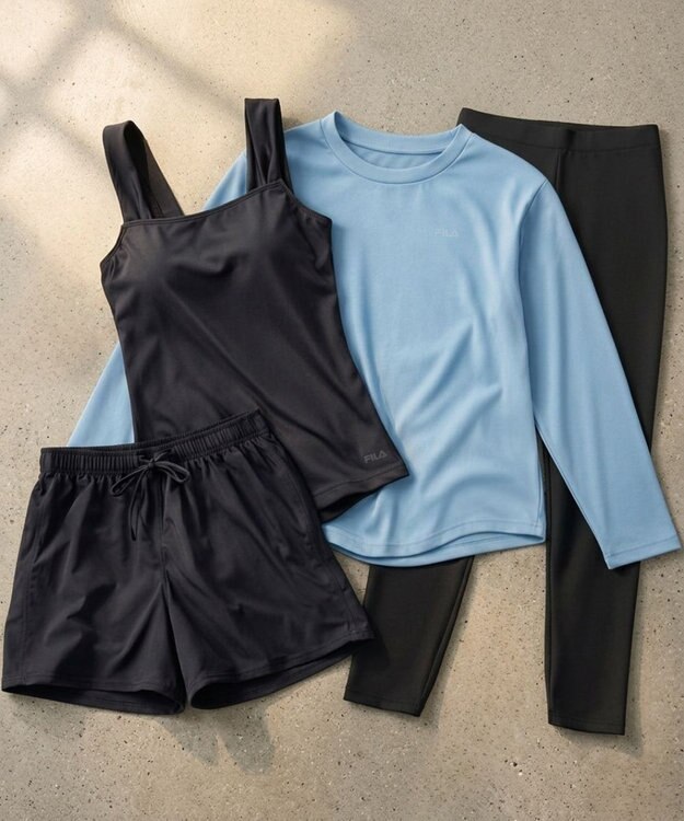 OP／FILA 【FILA】リゾート＆カバーアップ 4点セット水着 ブルー