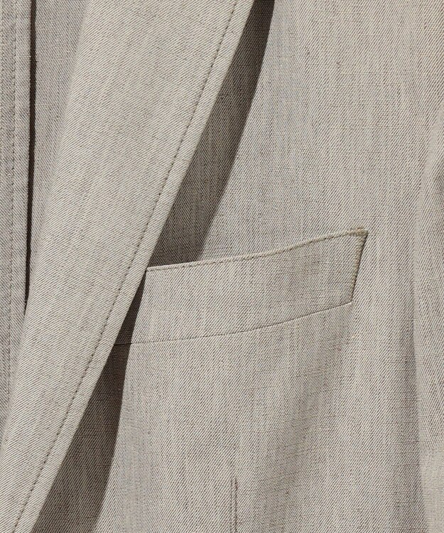 JOSEPH ABBOUD 【清涼/ストレッチ】ストレッチリネンシャンブレー ジャケット ベージュ系