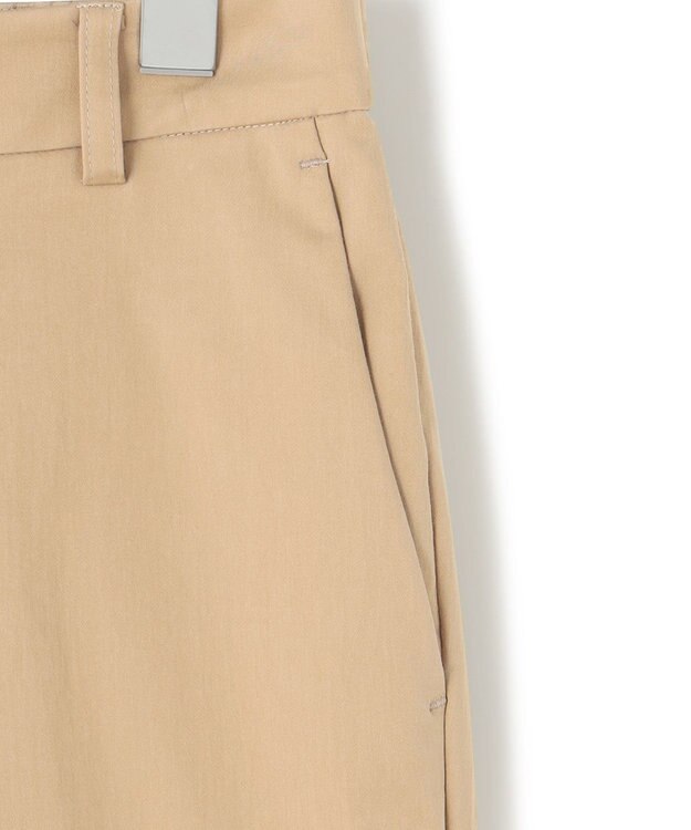 23区 【洗える】コットンナイロンサテンストレッチ パンツ ベージュ系