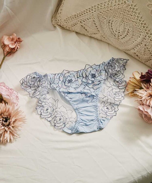 San-ai Resort（三愛水着楽園） エレガントコレクション2401バックレースショーツ ブルー