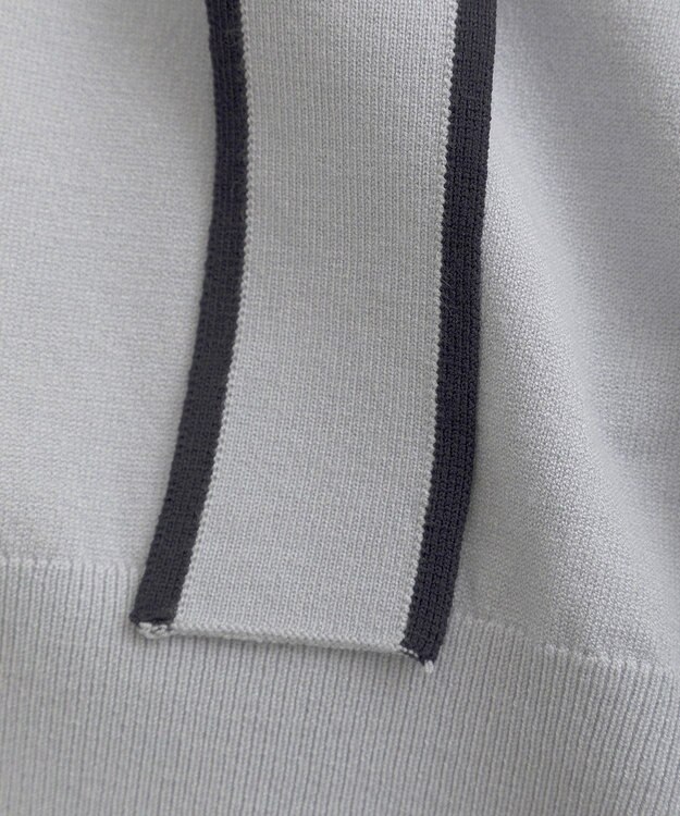 YECCA VECCA 配色ボウタイニット Light Blue