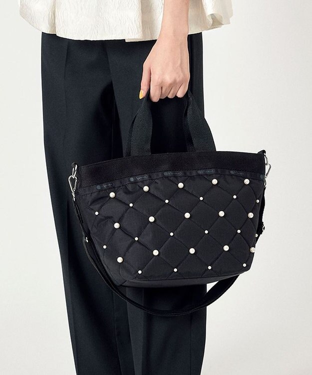 LeSportsac BUCKET TOTE W PEARLS2/ブラックパール ブラックパール