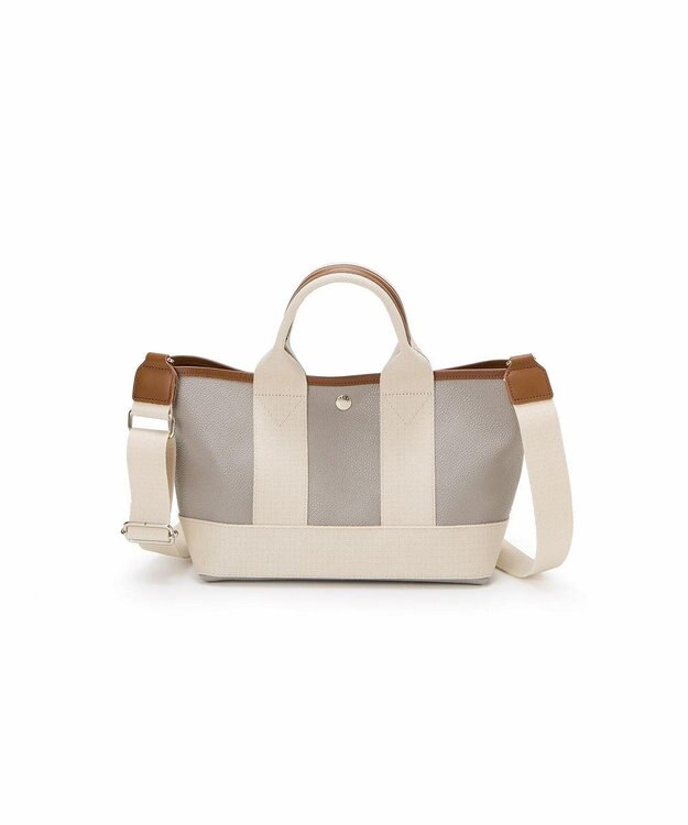 TOPKAPI 【Breath TOPKAPI】SCOTCH GRAIN スコッチグレイン ショルダー付き ミニ トート バッグ ライトグレー