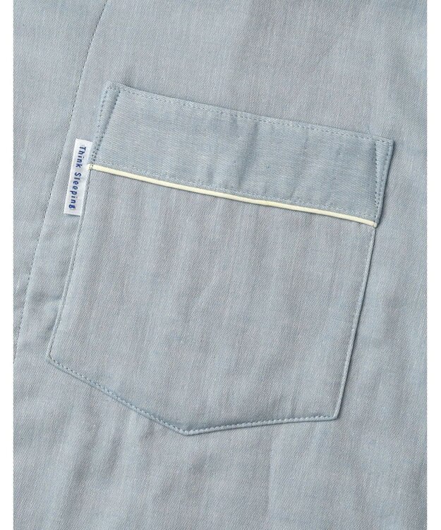 ワコール／睡眠科学 【メンズパジャマ】　三重ガーゼ　ロング袖・ロングパンツ　睡眠科学／ワコール　YGX553 ブルー