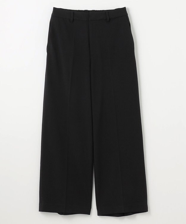 ANY L 【洗濯機可/ウエストゴム/２ＷＡＹストレッチ】ワイドパンツ ブラック