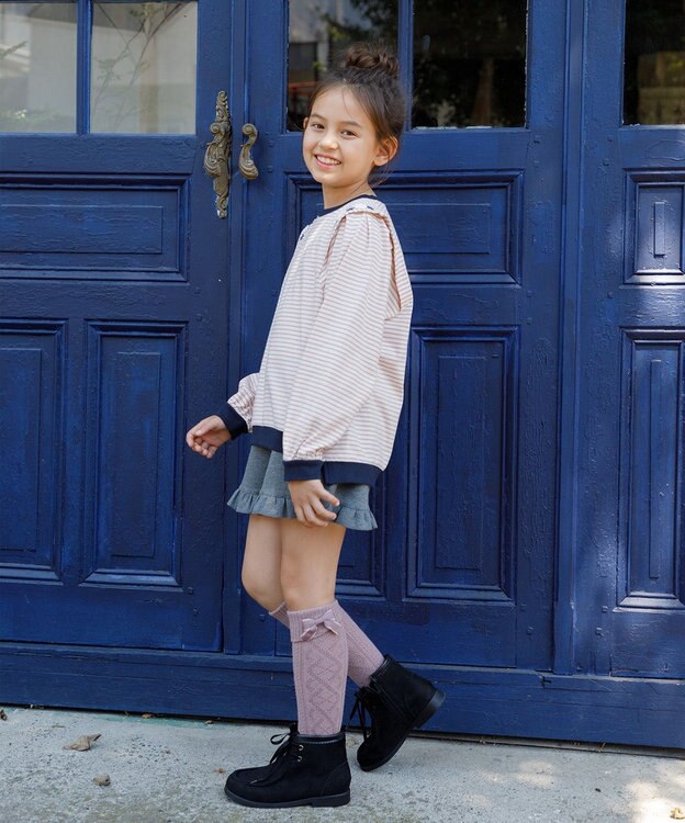 組曲 KIDS 【16-24㎝】ローゲージ ソックス ピンクベージュ系