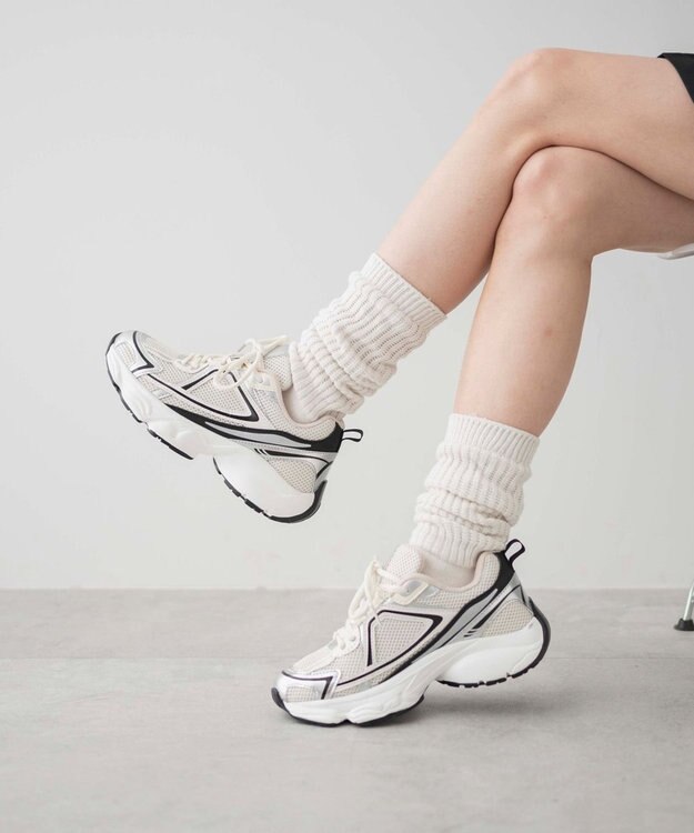 WEGO プリントデザインスニーカー ホワイト