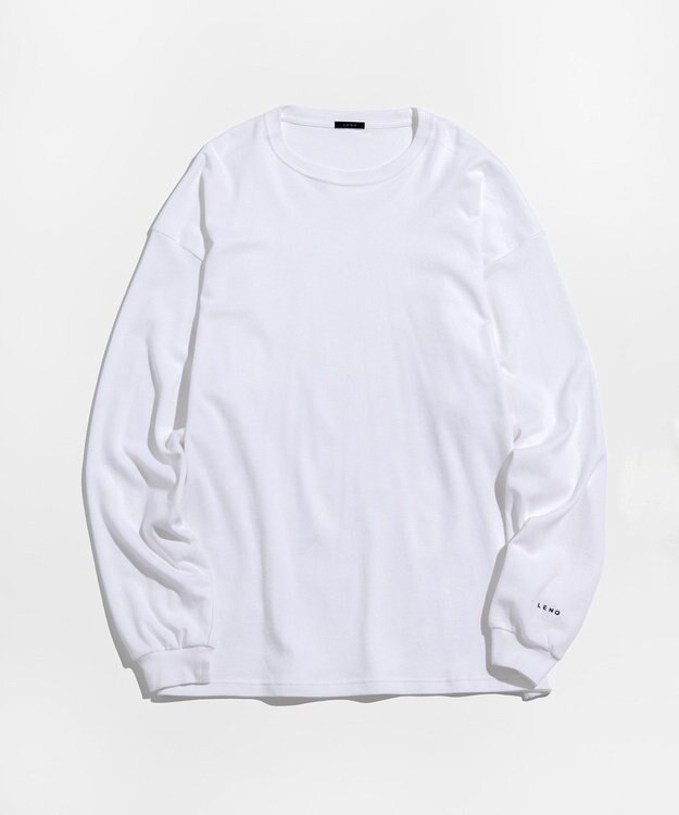 LENO CREWNECK PULLOVER《UNISEX》クルーネックカットソー WHITE