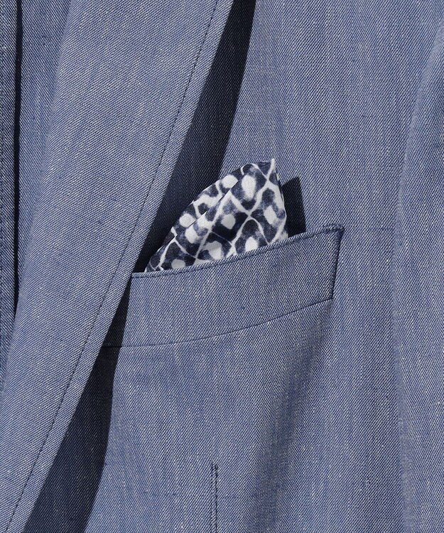 JOSEPH ABBOUD 【清涼/ストレッチ】ストレッチリネンシャンブレー ジャケット サックスブルー系