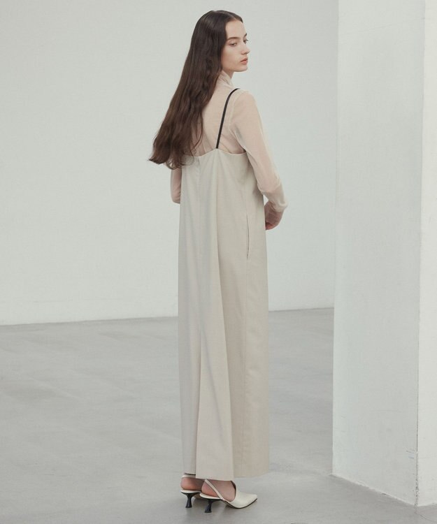 BEIGE， 【Oggi ６月号掲載】OREGANO / サマーウールキャミソールドレス Taupe