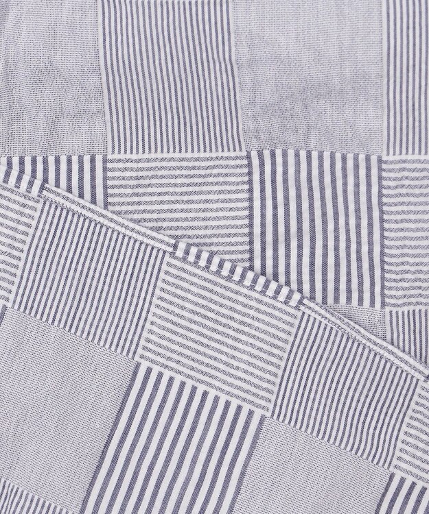 J.PRESS MEN 【クールマックス】サッカーパッチワーク シャツ ネイビー系9