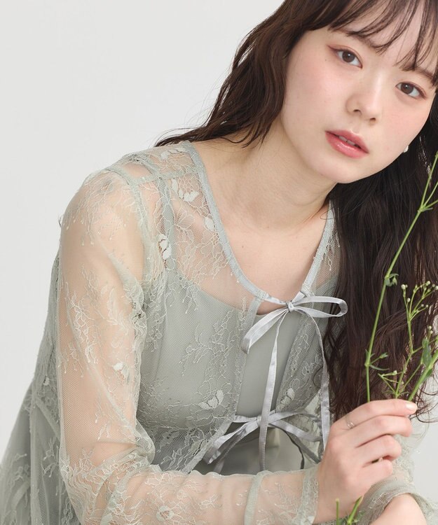 earth music&ecology SET2点レースワンピース＋キャミワンピース ミント